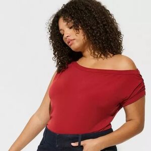 Studio Knit Off Shoulder Top